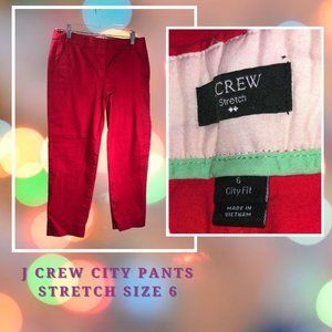 J Crew Pants Size 6 City fit Stretch
